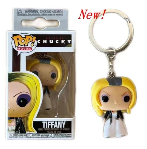 NEWest FUNKO Pocket Keychains Broken Heart harley quinn Tape Funhouse PENNYWISE with Beaver Hat keychains Action Figure Toys