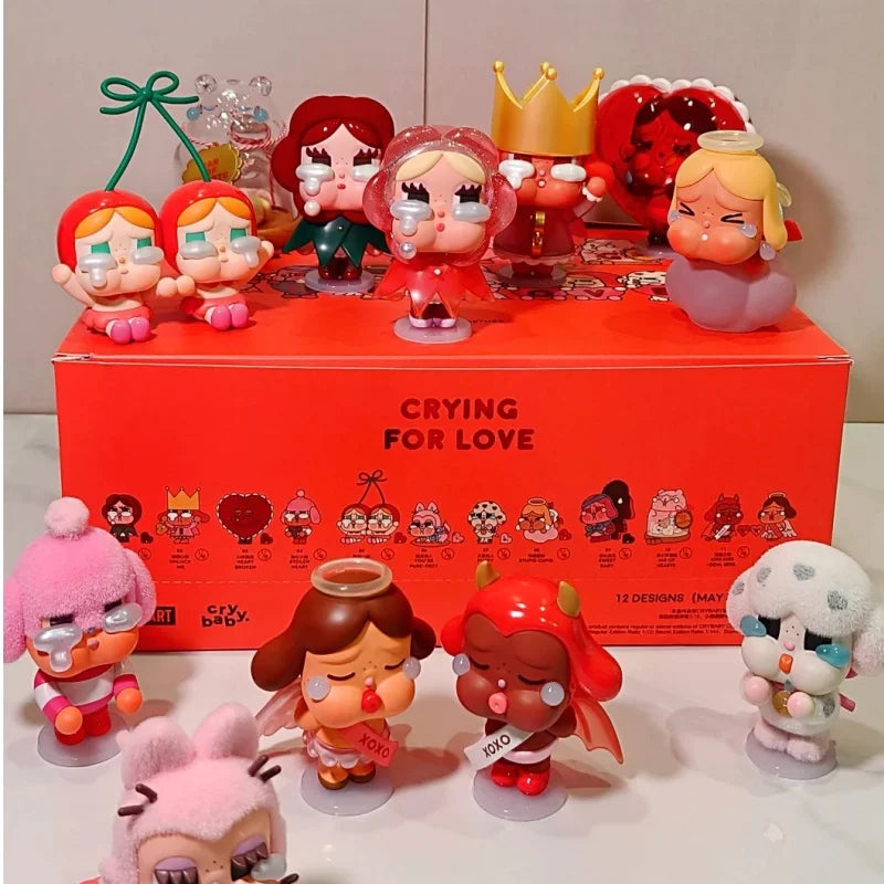 Original Crybaby Crying For Love Series Blind Box Kawaii Hot Mystery Box Anime Figure Decoration Valentine'S Day Gifts