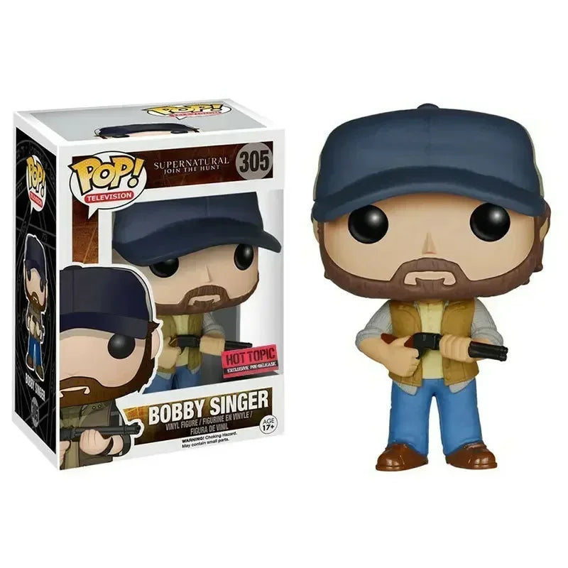 Funko POP Supernatural Bobby Singer 305 Bloody Sam 93 Dean 94 Castiel 95 Crowley 200 VINYL Figure Exclusive Limited Model Toys