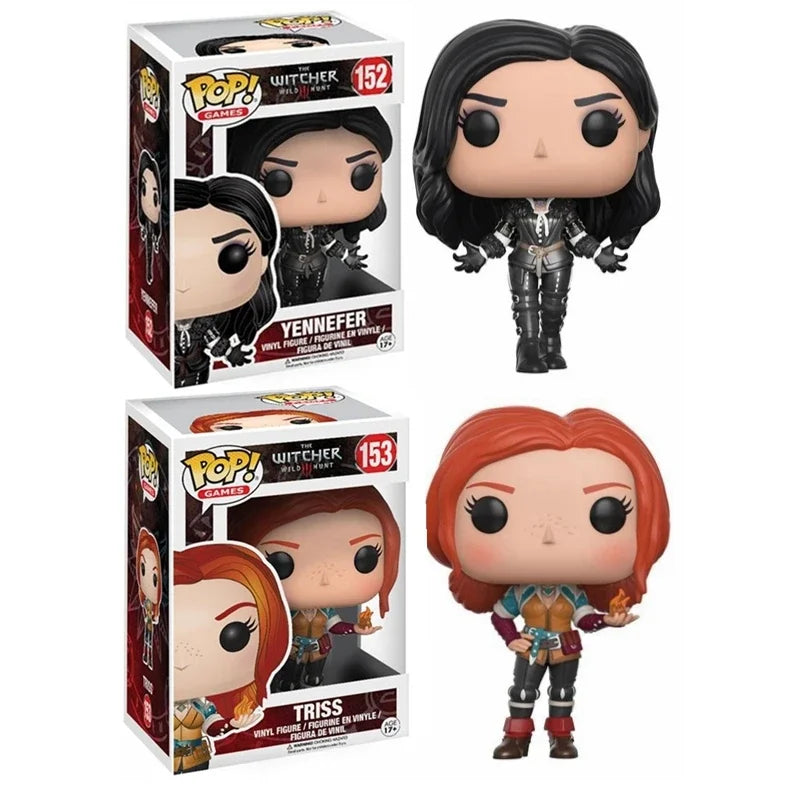 FUNKO POP
 The Witchers 3 YENNEFER #152 TRISS #153 Vinyl Action Figure Model Toys for Children Gifts