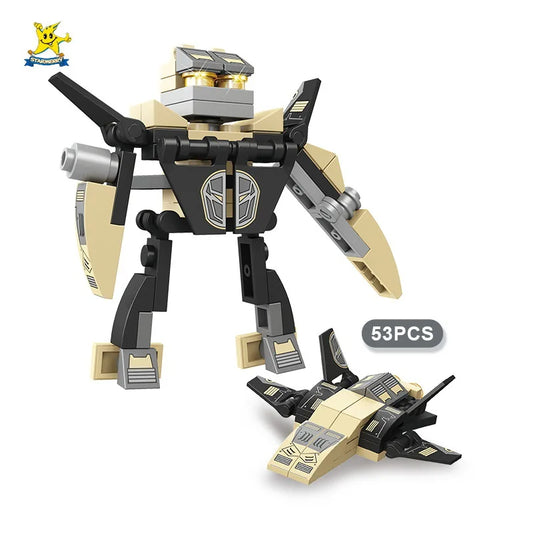 Transformable Robot Series Building Blocks - 2-in-1 Twist Egg Puzzle, Perfect for Kids' Creative Play