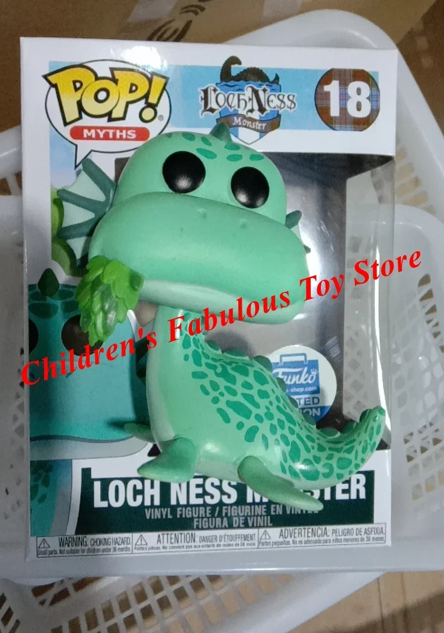 FUNKO POP
 NEW Myths LOCH NESS MONSTER #18 Glows Action Figure Limited Edition Vinyl Figure Model Toys For Children Gifts