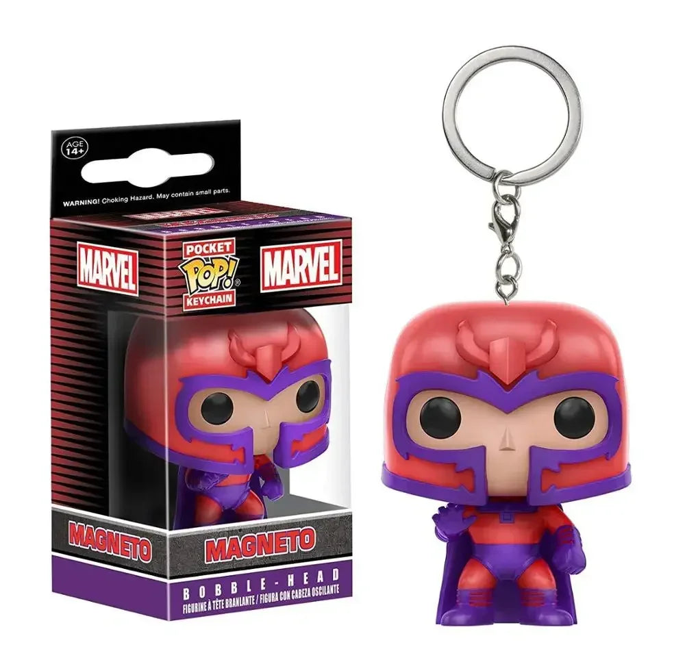 FUNKO
 with original box BOBBLE-HEAD Pocket X-Men Magneto Keychain Action Figure Toys