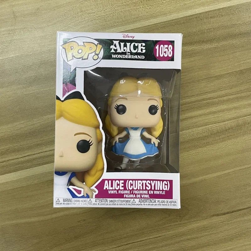 FUNKO POP Vinyl Figurine Alice in Wonderland Queen King Alice Mad Hatter Anime Figure Model Toys Collect Ornaments