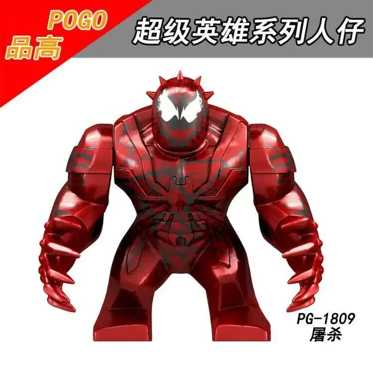 Building Blocks Marvel Superhero Action Figure Venom Thanos Iron Man Children's Combination Building Blocks Toy Birthday Gift