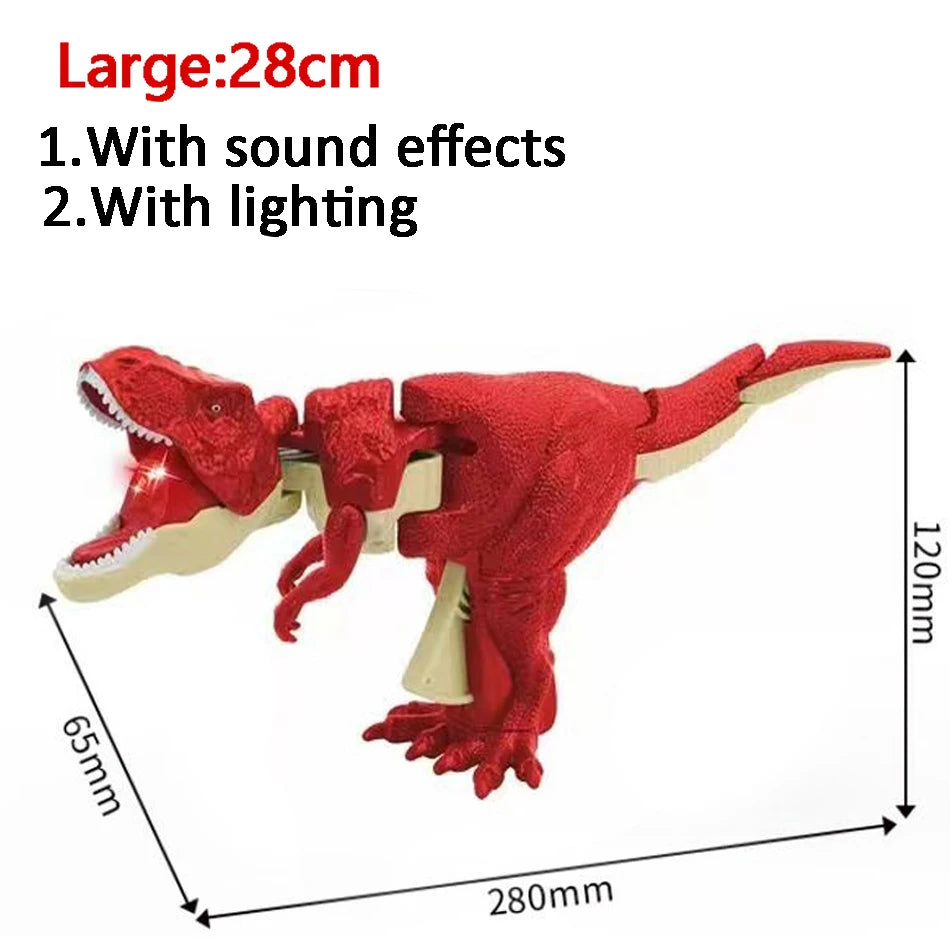 Dinosaur Zazaza Children Hand Press Automatic Swing Bite Simulation Model Tyrannosaurus Rex Dinosaur Toys for Kids Chrismas Gift