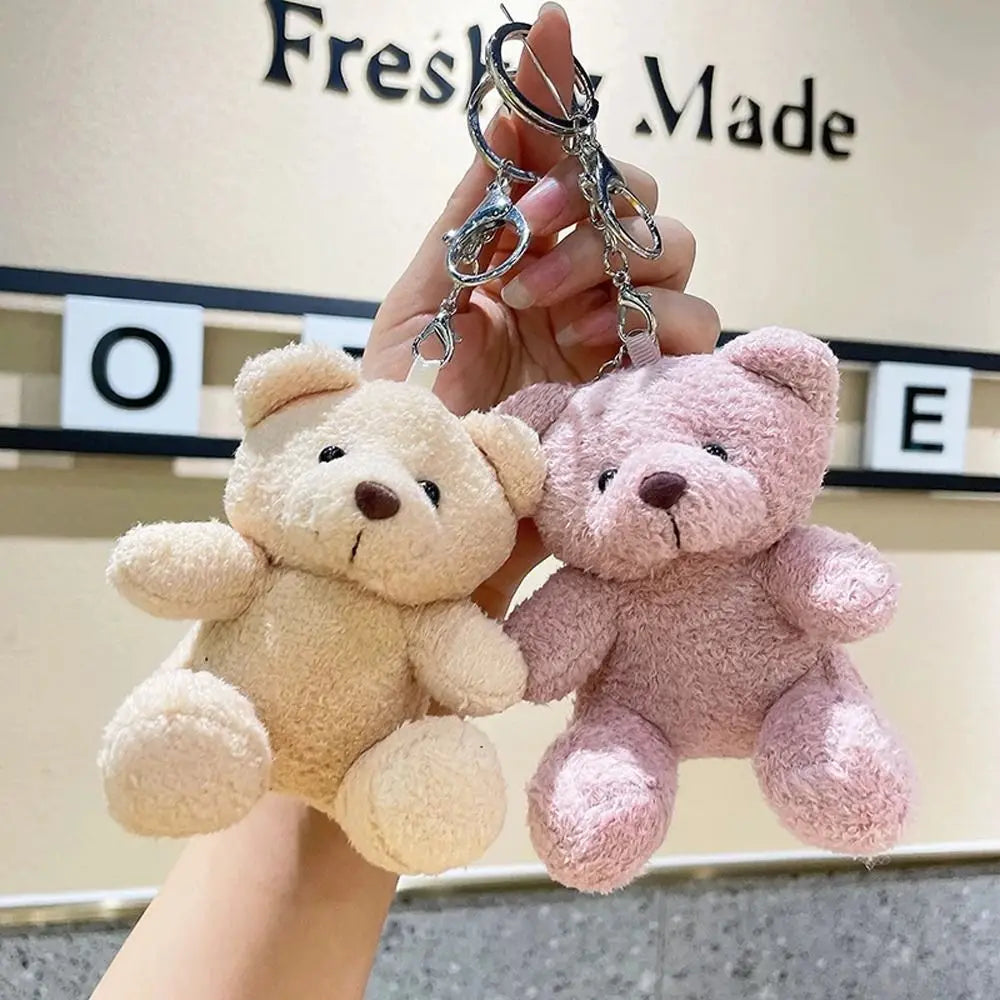 Plush Bear Doll Key Chain Cute Doll Pendant Bag Pendant Instagram Accessories Couple Key Chain Children Gift Jewelry