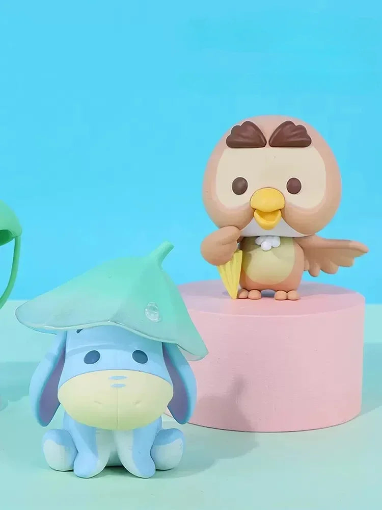 MINISO Disney Winnie the Pooh Owl Tigger Piglet Eyeore Rabbit Blind Box Gifts Toy Model Anime Figures Collect Ornaments