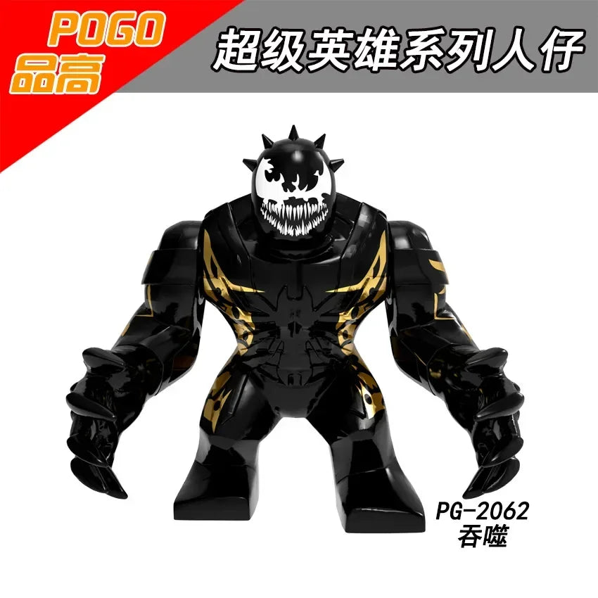 Building Blocks Marvel Superhero Action Figure Venom Thanos Iron Man Children's Combination Building Blocks Toy Birthday Gift