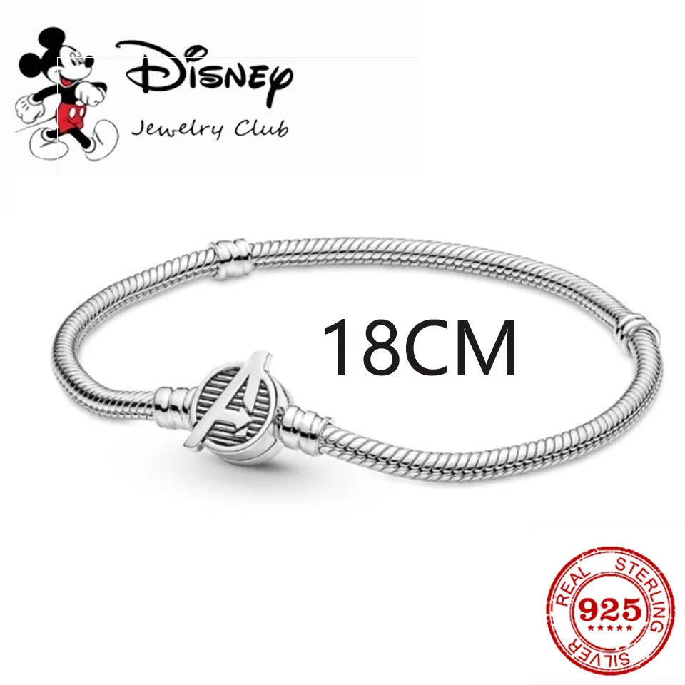 925 Silver Disney 100th Princess Pumpkin Cart Mickey Minnie Dumbo Charm Stitch Beads Fit Original Pandora Bracelets DIY Jewelry