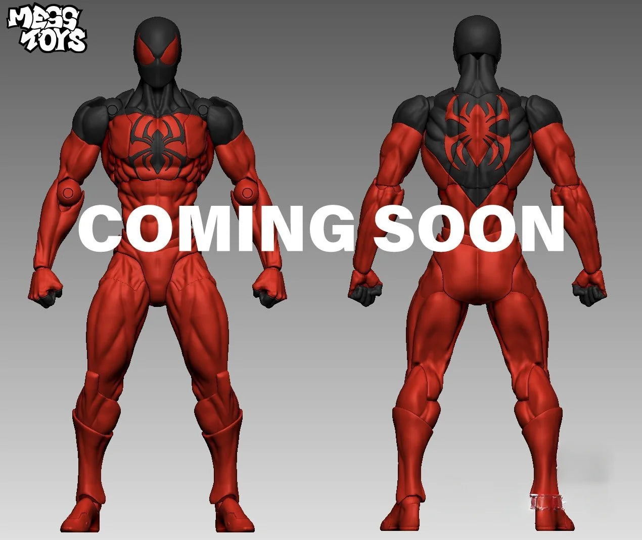 New Ct Toys MessToys Spider Figure Black Red Spider Mess Toys Anime Action Figure Figurine Statue Model Customized Gifts Toys