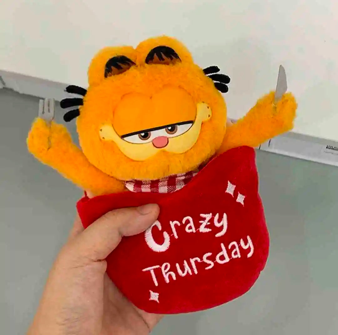 Miniso Authentic Garfield Family Working Week Series Blind Box Trendy Ornament Handmade Cute Anime Plush Doll Decor Toys Gift