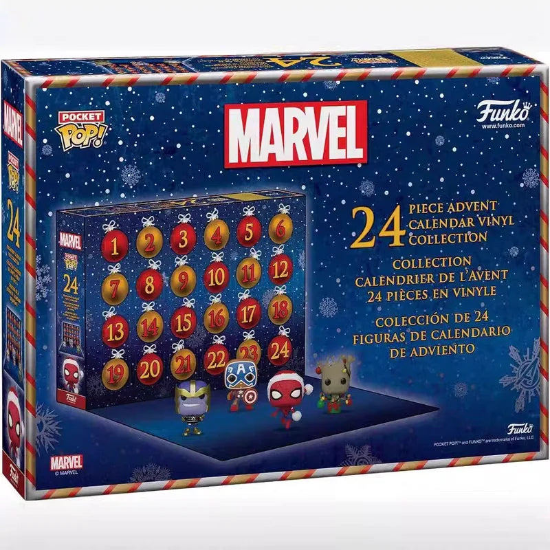 New Hot Pokemon Advent Calendar Action Figures Toys Pikachu Random Box Model Doll Funko Collection Children Birthday Christmas