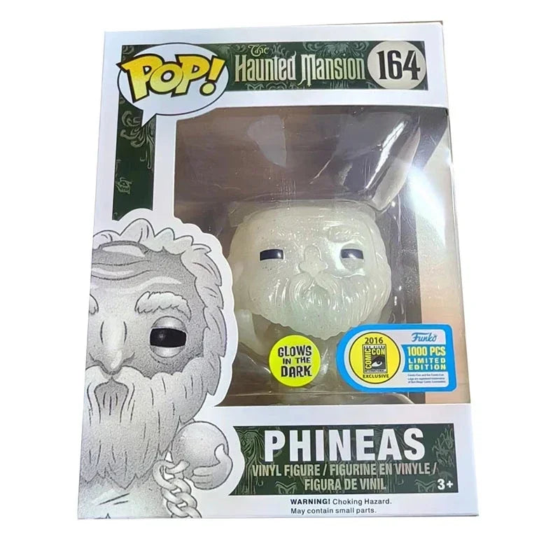 2024 New Funko Pop Haunted Mansion Phineas 162 Ezra 163 Gus 164 Hatbox Ghost 165 Vinyl Action Figure Toys for Gifts Decorations