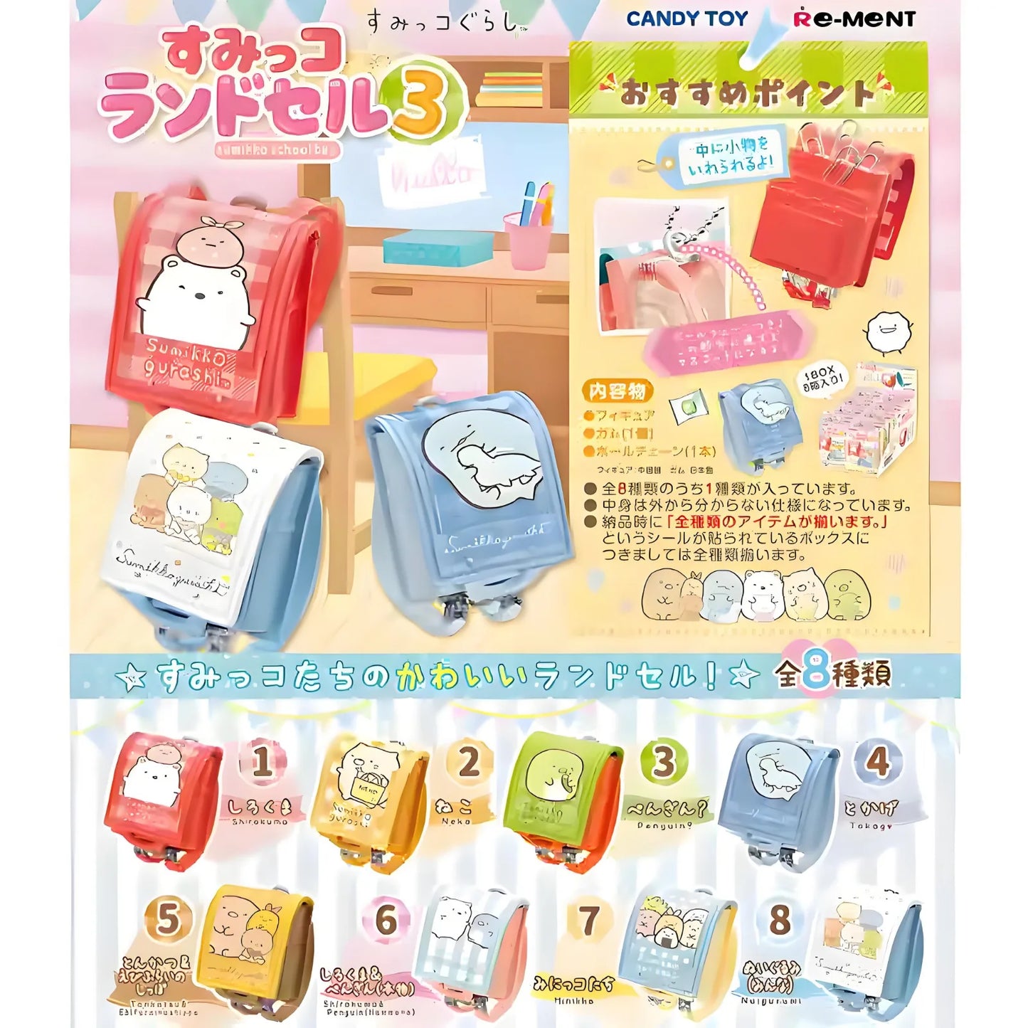 Sumikkogurashi Mini Shoulder Bags Action Figure Accessories Shirokuma Tonkatsu Neko Blind Box Scene Props Ornaments Kids Gifts