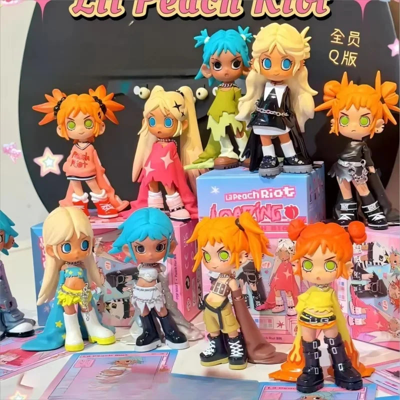 Blind Box Fever! Lil Peach Riot Loading Series - Action Figures and Cool Girl Decor Ornaments