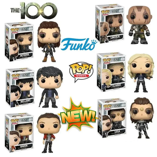 Funko the 100 CLARKE 438# LEXA 442# BELLAMY 439# RAVEN 441# LINCOLN AS REAPER 474# OCTAVIA 440# Action Figure Vinyl Model Toys