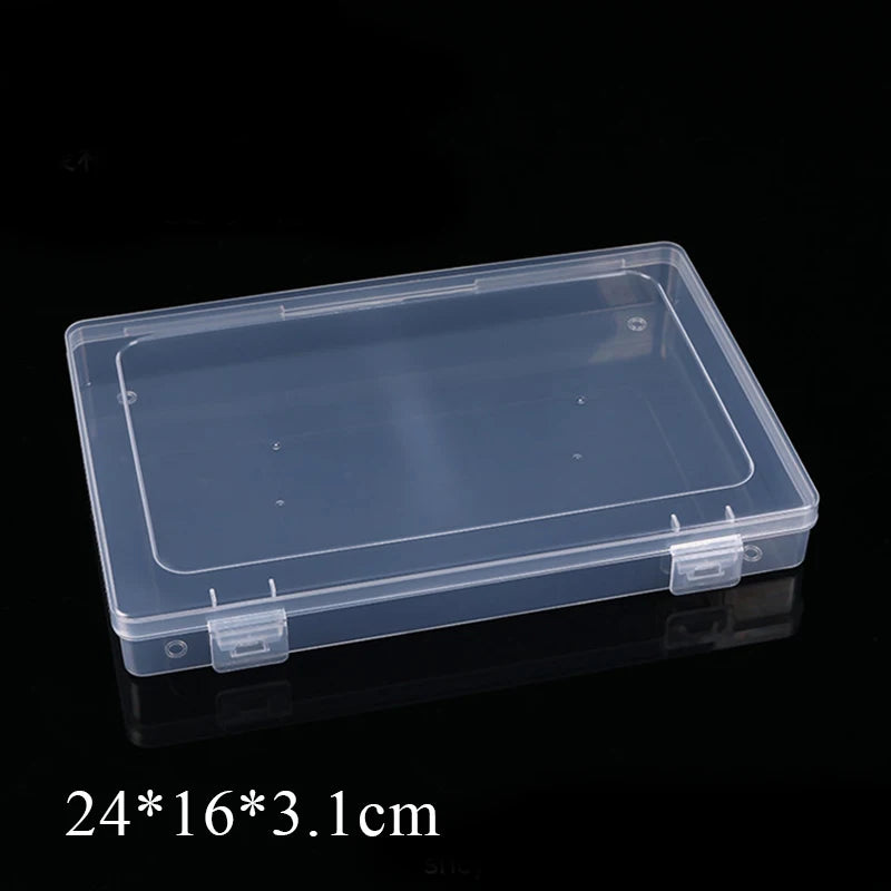 Rectangular Translucent Box Durable Strong Storage Box Packing Plastic Boxes Dustproof Strong Jewelry Storage Case Container