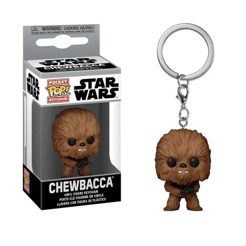 27 styles FUNKO Keychains Star-wars Baby Yoda Keychain Toy Boba Feit ig-11 the Mandalorian Darth Vader Stromtrooper Keyrings