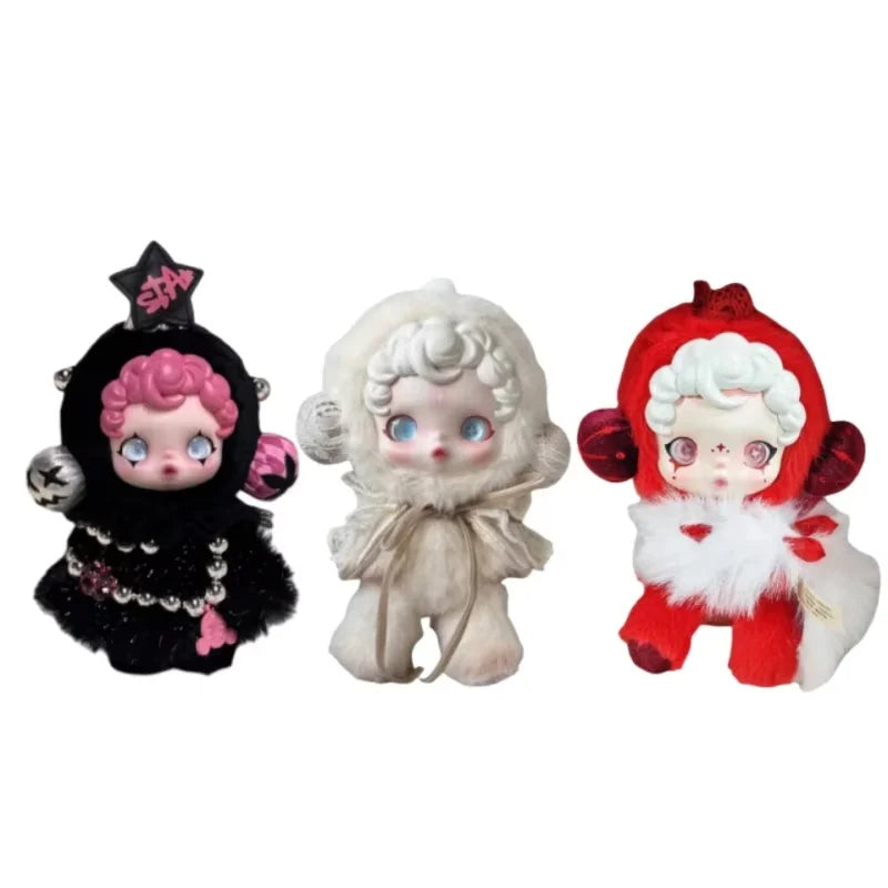 2025 Hot Sale Skullpanda Series Replica Winter Movement Wishful Limit Starry Night Wish Dolls Collection Keychain Birthday Gifts