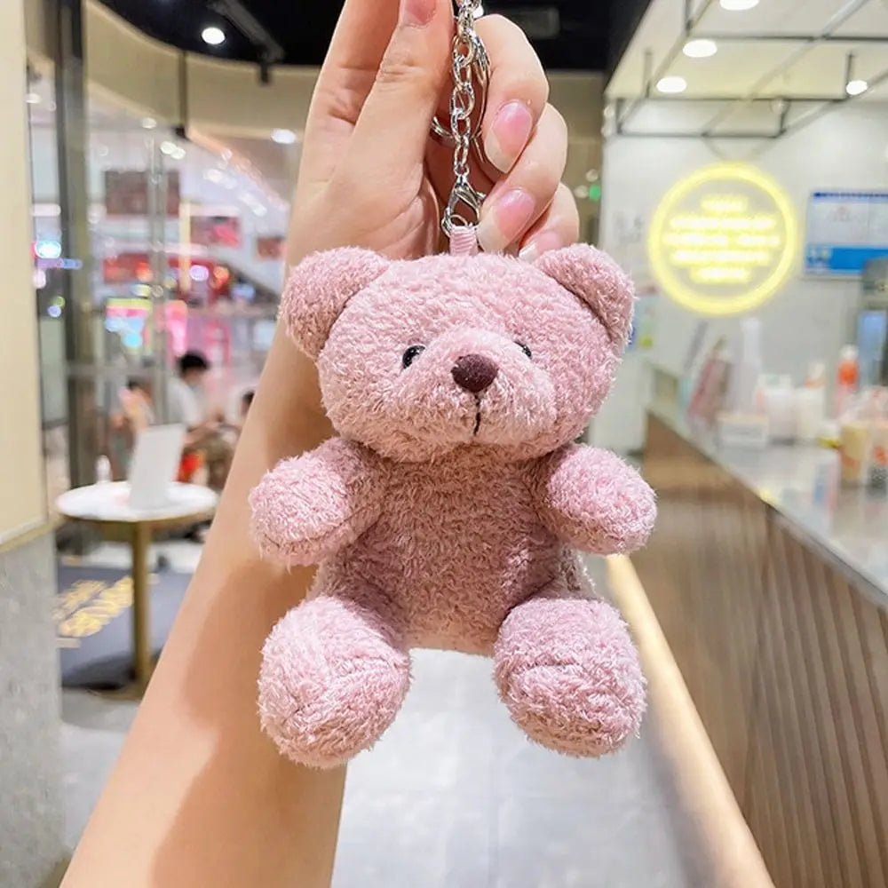 Plush Bear Doll Key Chain Cute Doll Pendant Bag Pendant Instagram Accessories Couple Key Chain Children Gift Jewelry