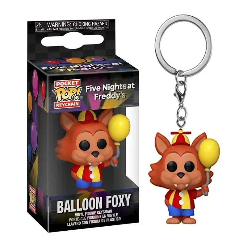 NEW Funko Pop VR Freddy Bonnie High Score Chica Balloon Foxy Freddy Toy Vinyl Figures Pocket Pop Keychain Collection Model Toys