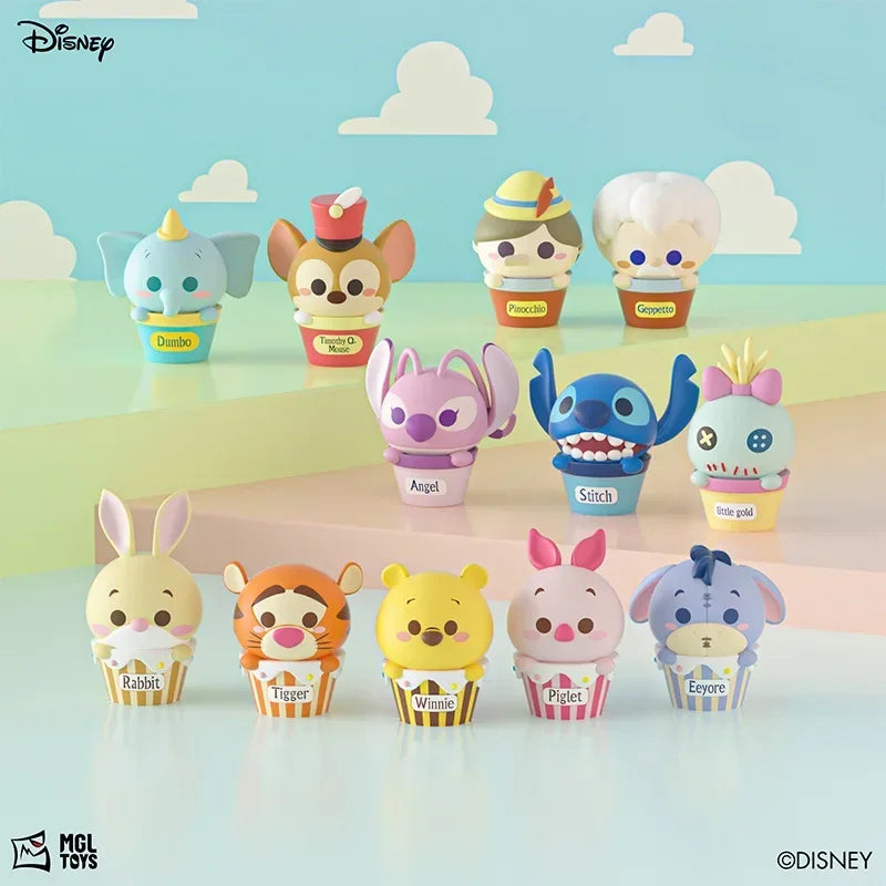 Disney Anime Mini Figures Blind Box Princess Blind Bag Toy Story Mickey Mouse Stitch Cute Figures Collection Toy