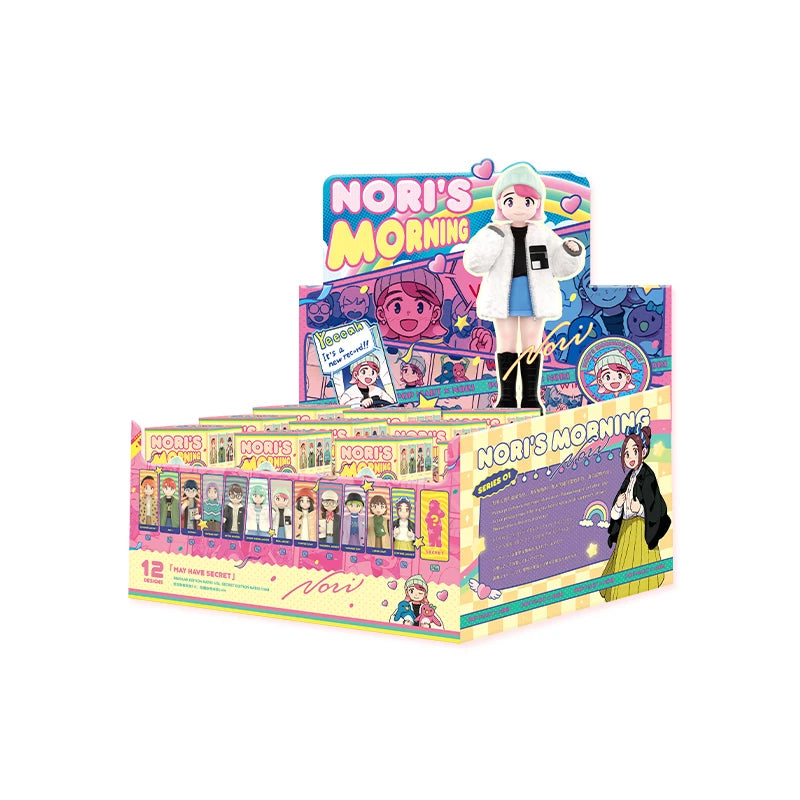 POP MART Nori's Morning Series Blind Box Toys Just A Girl Popmart Mystery Box Caixa Cute Anime Action Figure Caja Ciega Model