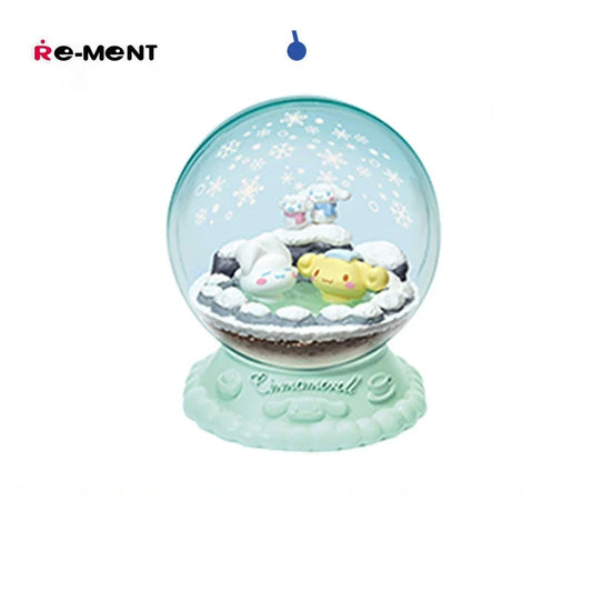 Rement Sanrio Cinnamoroll Everyday Objects in Glass Bottles Anime Figure Gachapon Toy Blind Box Toy Ornament Gift For Kids