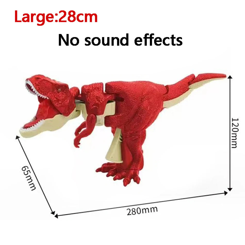 Dinosaur Zazaza Children Hand Press Automatic Swing Bite Simulation Model Tyrannosaurus Rex Dinosaur Toys for Kids Chrismas Gift