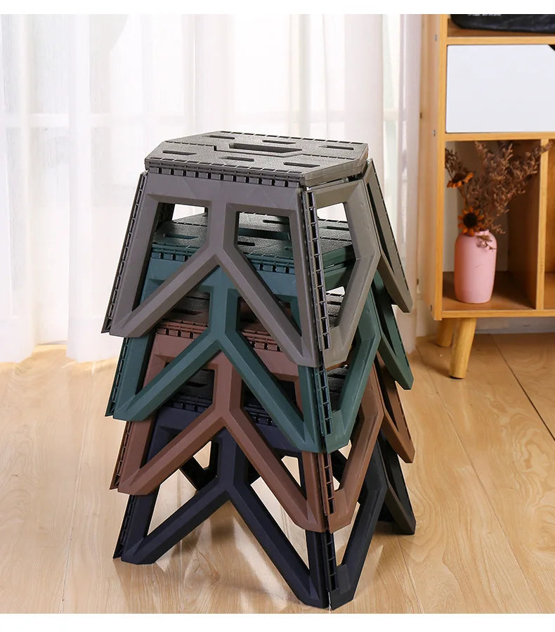 Outdoor Small Stool Portable Folding Stool High Load Bearing Durable Small Chair Fishing Stool Beach Stool Camping Stool