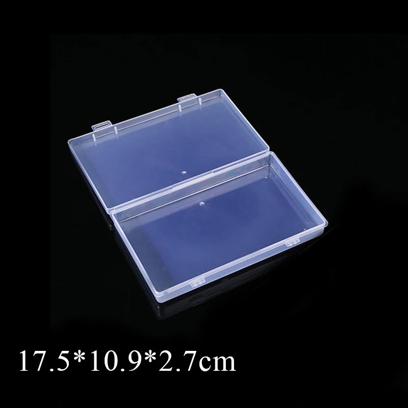 Rectangular Translucent Box Durable Strong Storage Box Packing Plastic Boxes Dustproof Strong Jewelry Storage Case Container