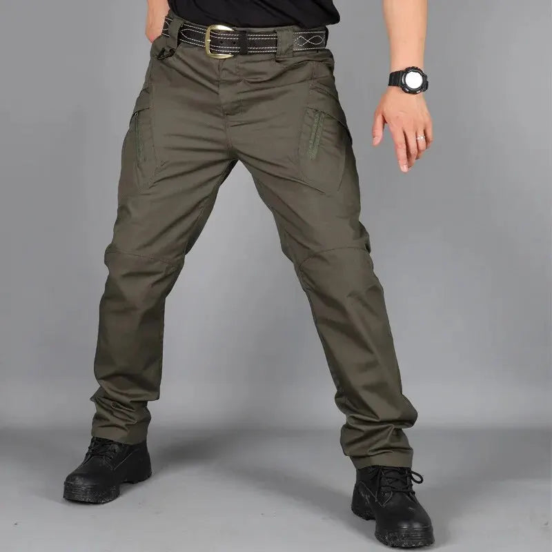 Military Tactical Pants Cargo Men Waterproof Trousers Casual Pants Wear-resistant Multi-pocket Outdoor Hiking Work Trousers Male