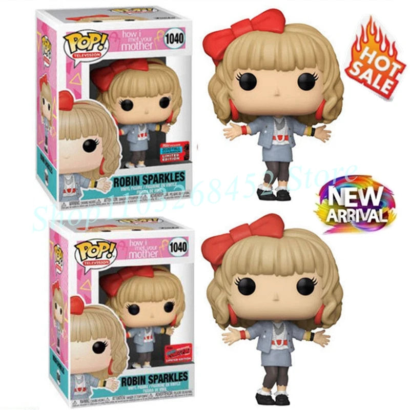 2024 New Funko Pop How I Meet Your Mother Series Robin Sparkles #1040 Limited Edition 10cm PVC Figures Toys Dolls for Gifts