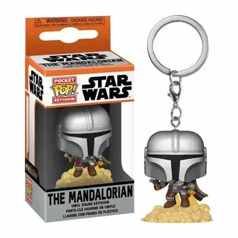 NEW FUNKO Pop New Stormtropper Mandalorian Darth Vader Yoda Keychain PVC Action Figure Collection Model Toys For Children POP