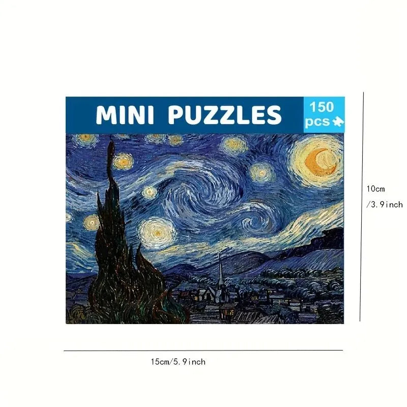 150pcs Test Tube Jigsaw Puzzle World Famous Painting Van Gogh The Starry Night Christmas Gift