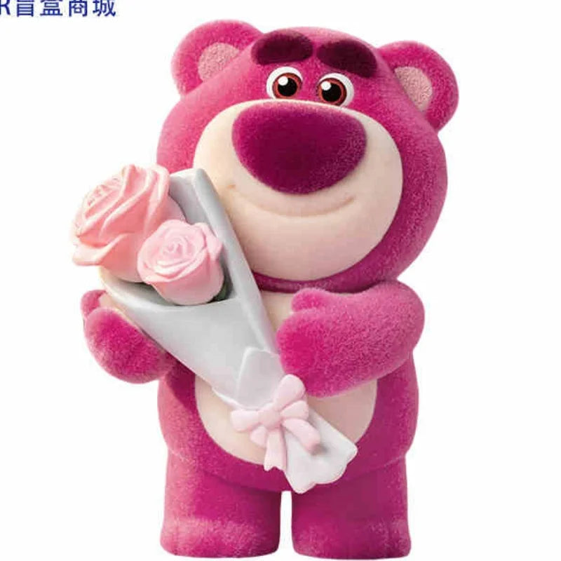 Disney Pixar Lotso Strawberry Bear Fantastic Dating Series Blind Box Tide Play Action  Figures Kawaii Doll Ornament Trendy Gift