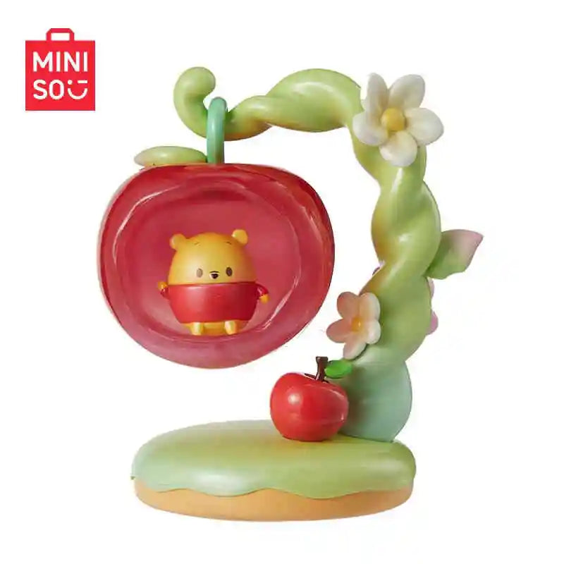 Miniso Disney Apple Fairyland Series Blind Box Winnie The Pooh Cute Doll Trendy Desktop Ornament Model Cartoon Toys Decor Gift