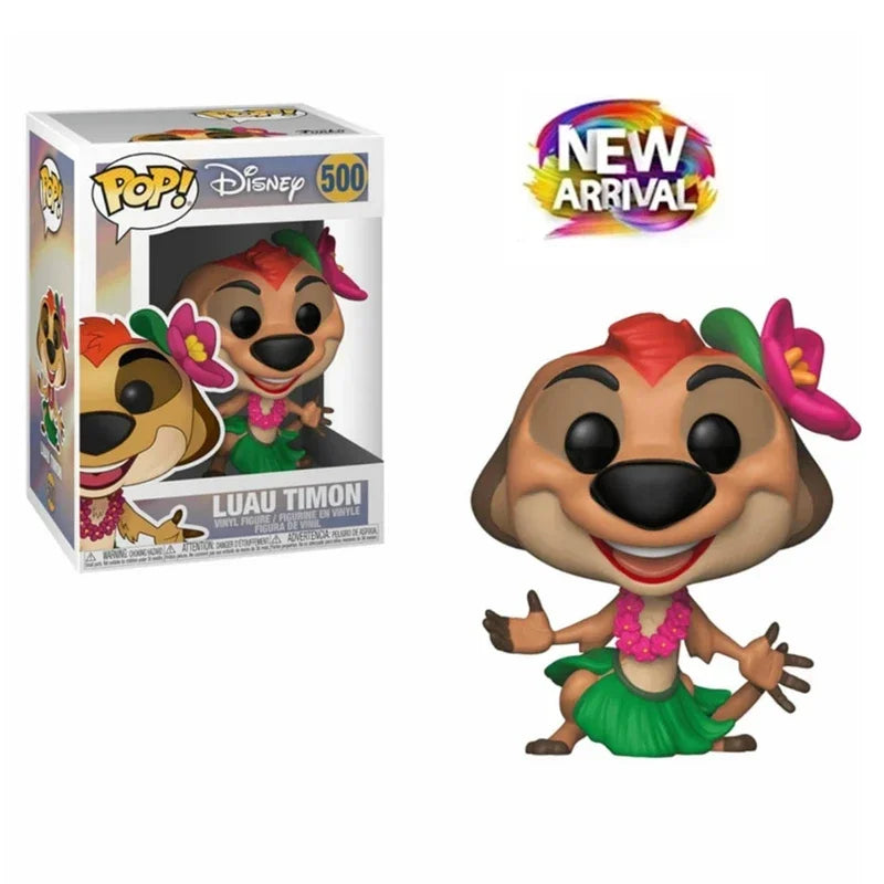 2024 New Funko POP Disney Rafiki with Simba #301 Luau Timon #500 Vinyl Action Figures Brinquedos Collection Model Toys for Gifts