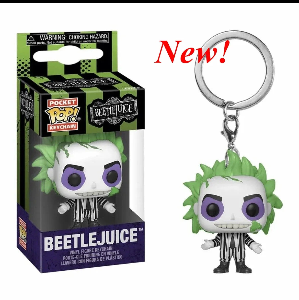 FUNKO Pocket New Suicide Squad The Joker Harley Quinn Pocket Pop Keychain Vinyl Action Figure Collection Model Toys For gifts