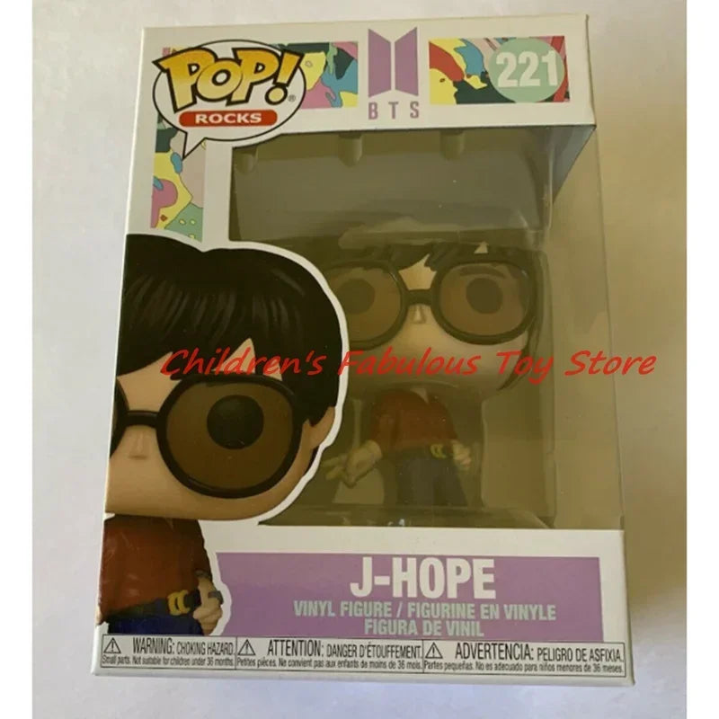 NEW Funko POP Stars Singers Men's Team V#223 #218 #219 #220 #221 KOOK#224 JIMIN#222 Action Figure Collection Toys Model for Gift