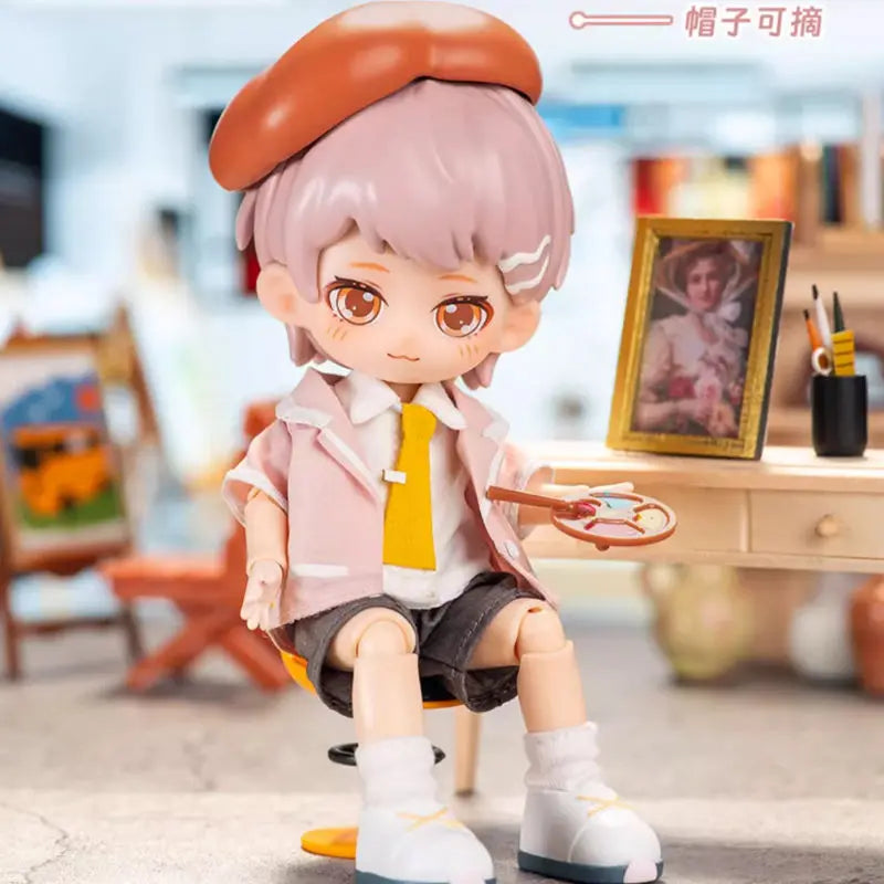 Blind Box 1/12 Bjd PEETSOON Male Classmate Series Mystery Box Obtisu1 Dolls Kawaii Cute Action Anime Figure Toys Gift