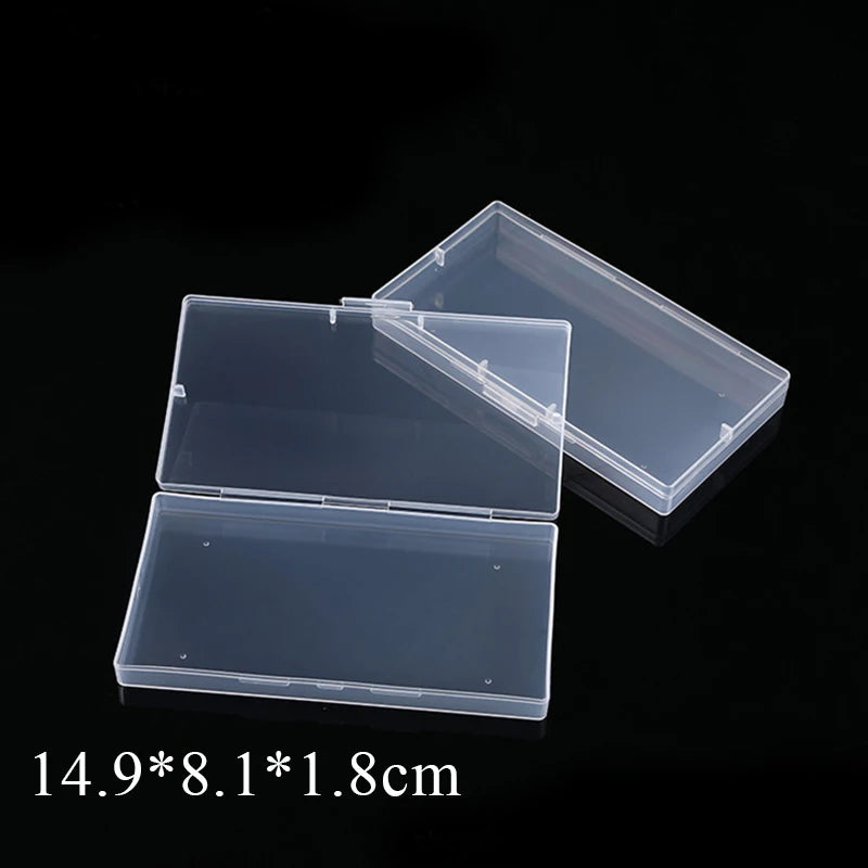 Rectangular Translucent Box Durable Strong Storage Box Packing Plastic Boxes Dustproof Strong Jewelry Storage Case Container