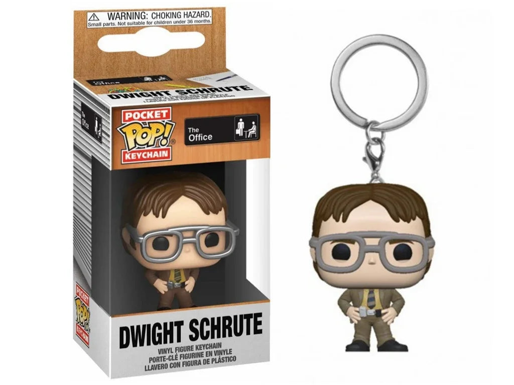 NEWest FUNKO Keychains the Office toys DWIGHT Prison Mike Kevin Malone Darryl Philbin Scott Pam Beesly Decoration for children