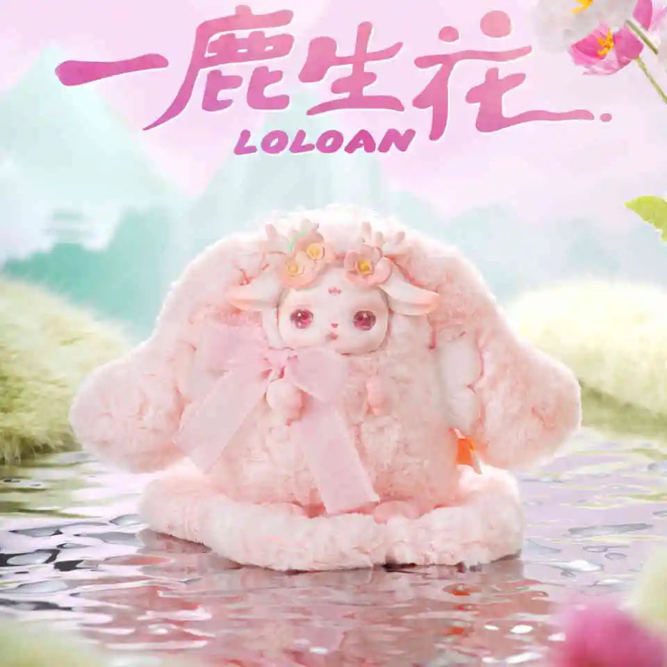 Loloan Blooming Deer Series Blind Box Cute Deer Anime Figure Mystery Box Kawaii Loloan Action Figure Surprise Bag Decor Toy