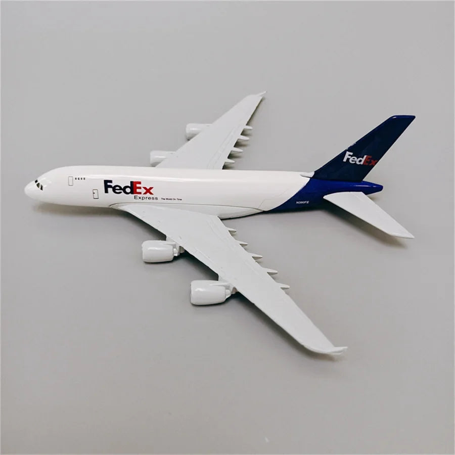 16cm Air FEDEX Express A380 Airbus A380 Airways Airlines Metal Alloy Airplane Model Plane 1/400 Scale Diecast Aircraft Aeroplane