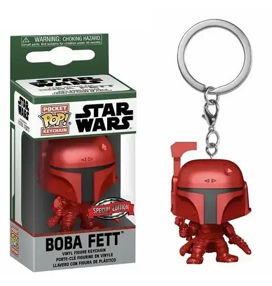 NEW FUNKO Pop New Stormtropper Mandalorian Darth Vader Yoda Keychain PVC Action Figure Collection Model Toys For Children POP