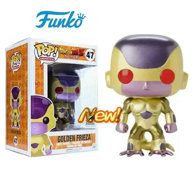 Funko Pop Figures Red Eyes Golden Frieza #47 POP Vinyl Action Figure Dolls Toys Cartoon FRIEZA POP Anime Toys Gifts for Kids