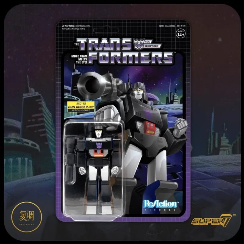 In Stock Super7 Transformers Black Friday Limited 3.75 Inch Reaction Figure Gift Collection Toy