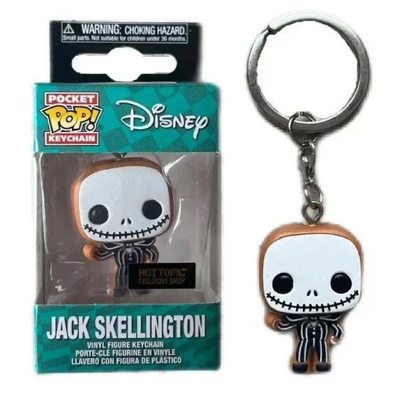 FUNKO POP Keychain Disney The Nightmare Before Christmas Jack Oogie Boogie Teddy Mayor Sally Zero Pumpkin King Vinyl Figure Toy